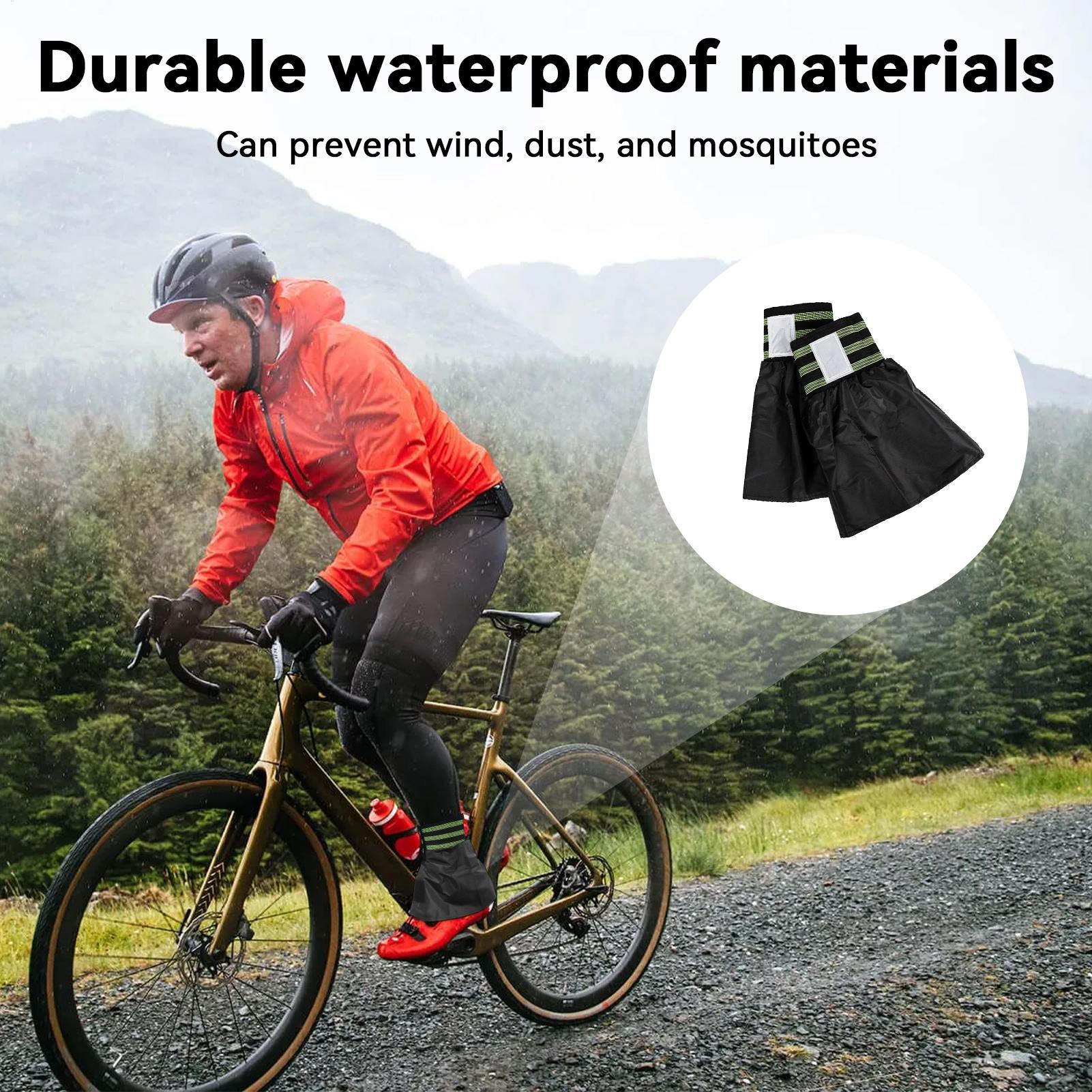 Cycling Gear Waterproof - Guêtres de cyclisme imperméables et respirantes,
