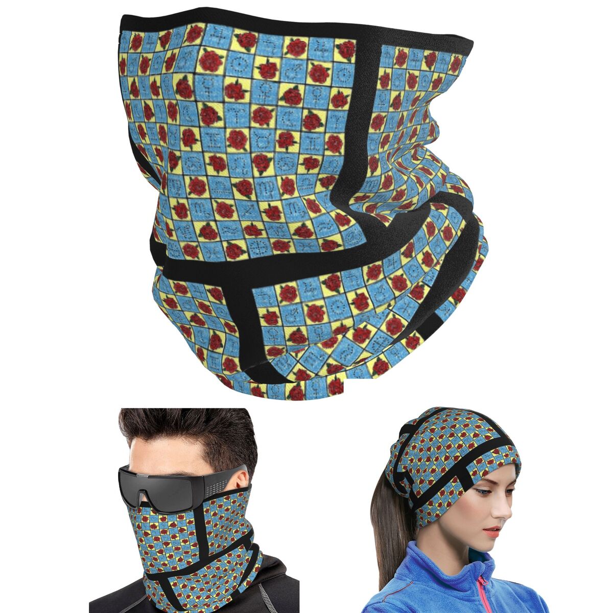 Cycling Face Mask - Couverture de tarot 9 Of Swords