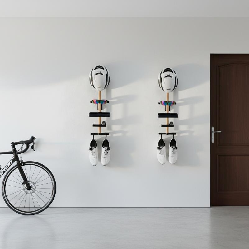 Cycling Gear Wall Storage - Support de bureau pour vélo, organisateur