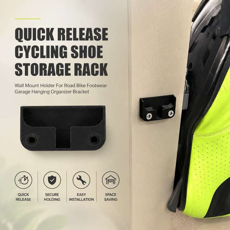 Cycling Gear Wall Storage - Support mural de rangement rapide pour