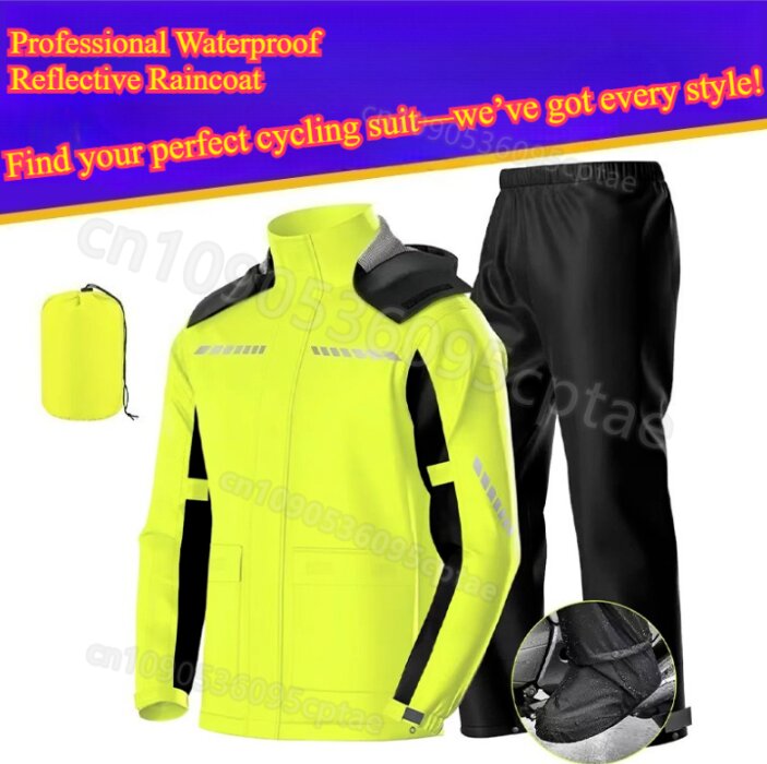 Cycling Gear Waterproof - Combinaison de pluie imperméable pour moto