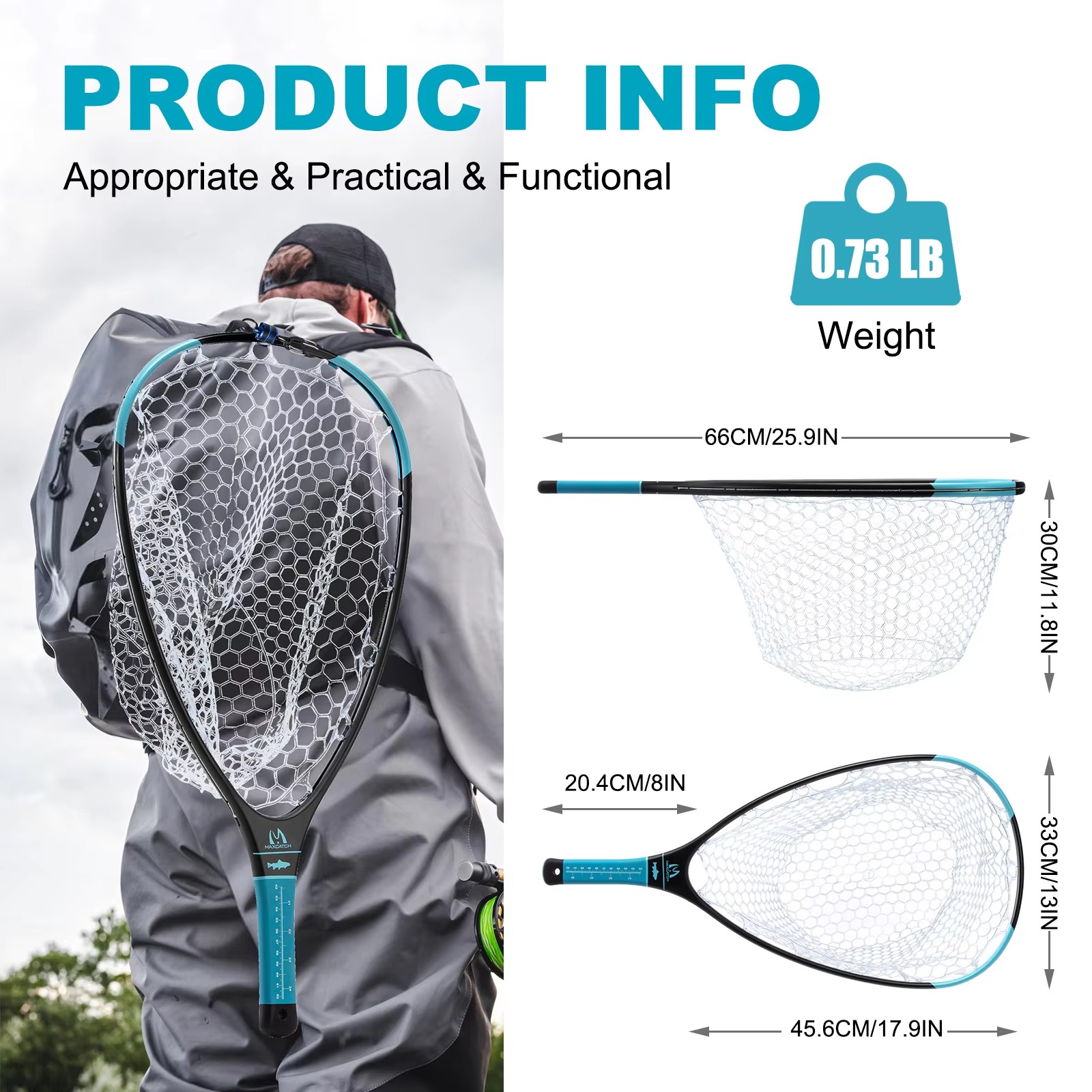 MAXCATCH Épuisette en fibre de - Cycling Landing Gear avis et prix
